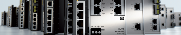 Full gigabit ethernet switches standard RJ45 + LWL